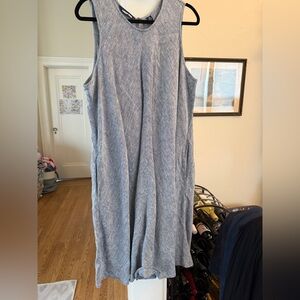 Lands' End Heathered Blue Maxi Dress